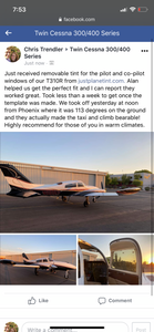 Cessna 310 Plane Tint